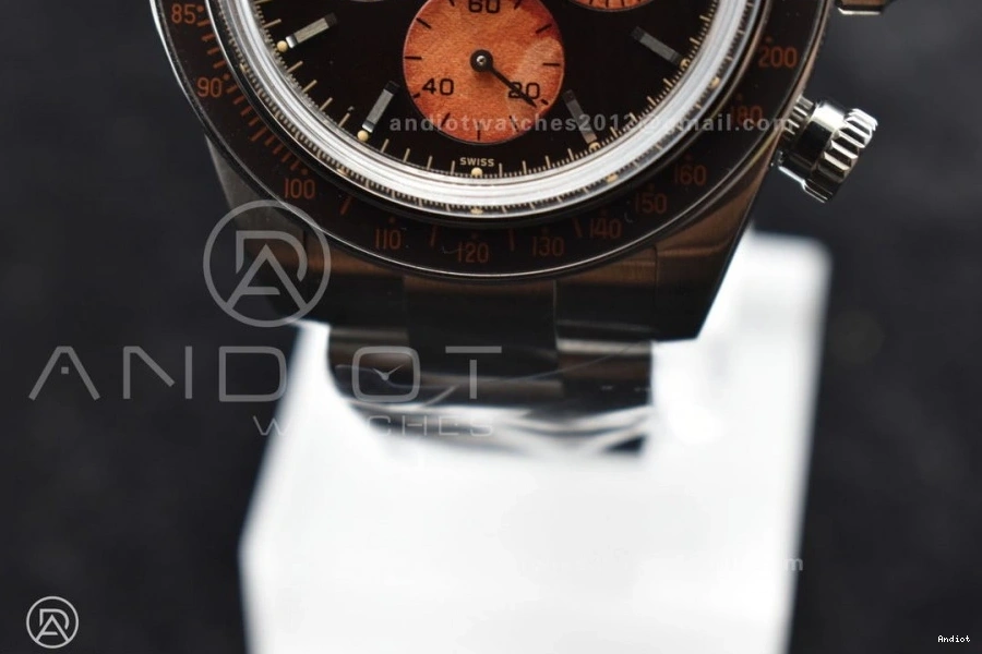 SS SS Edition ADGF A7750 Orange on Bracelet Daytona Best Dial Black 0416